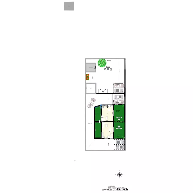 VILLA LOCATION PLAN 2026 REZ DE CHAUSSEE. Plan de 