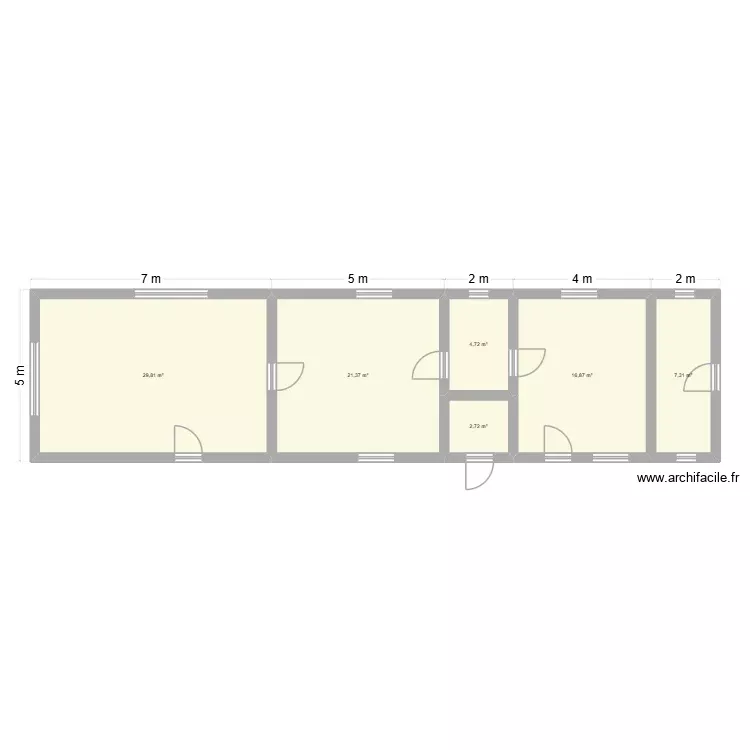 BAT. Plan de 6 Pièces et 83 m² BAT. Plan de 6 Pièces et 83 m²