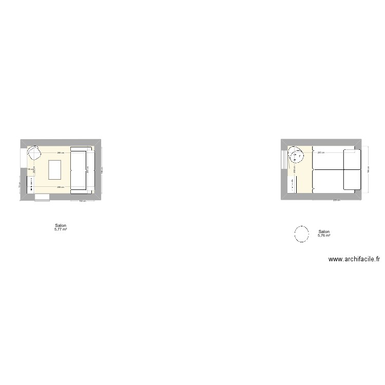 Salon - canap’. Plan de 0 pièce et 0 m2