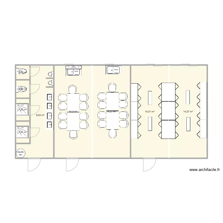 PGB ETUDES CHANTIER BRON. Plan de 
