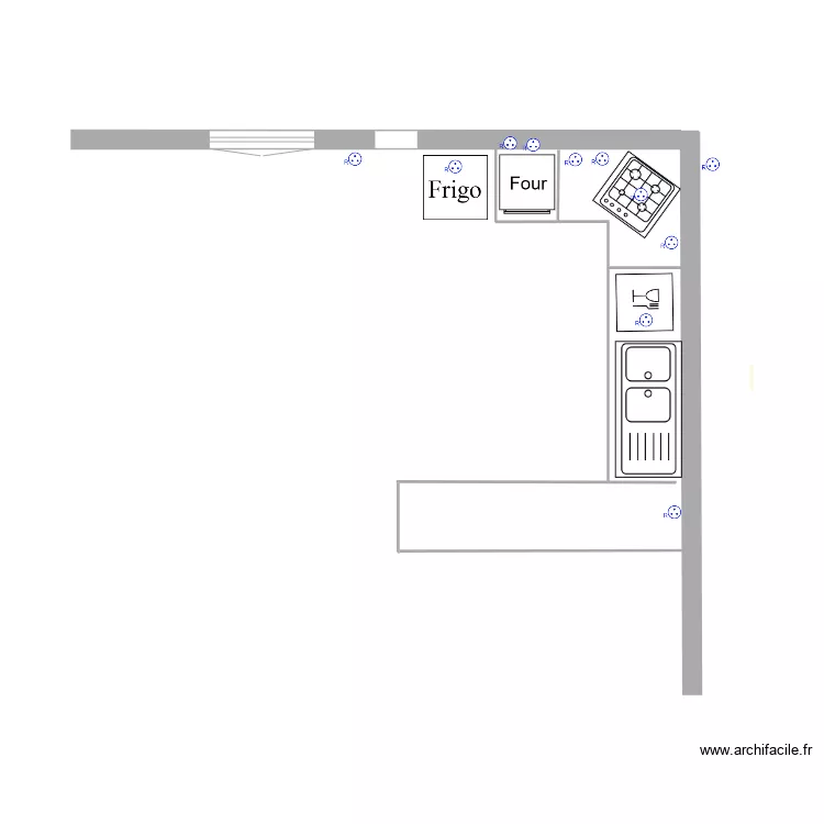 fa&ccedil;ade arriere. Plan de 