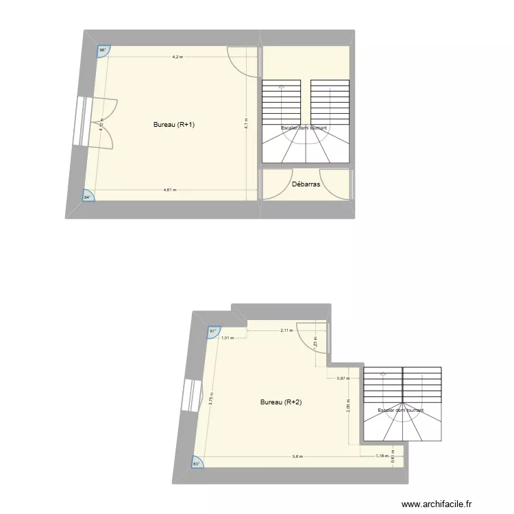 SULLY VALLOIRE. Plan de 4  et 43 m²