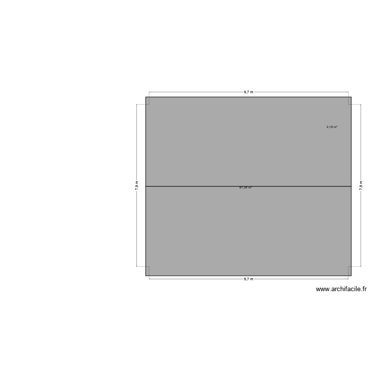 T/FF. Plan de 0 pièce et 0 m2
