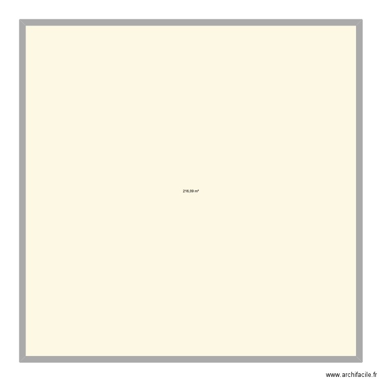 mezzanine. Plan de 1 pièce et 216 m2