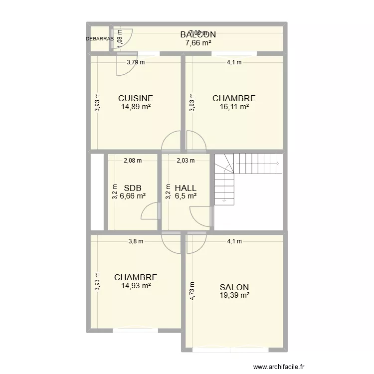 Appartement 2026 JGN. Plan de 8 et 87 m² Appartement 2026 JGN. Plan de 8 et 87 m²