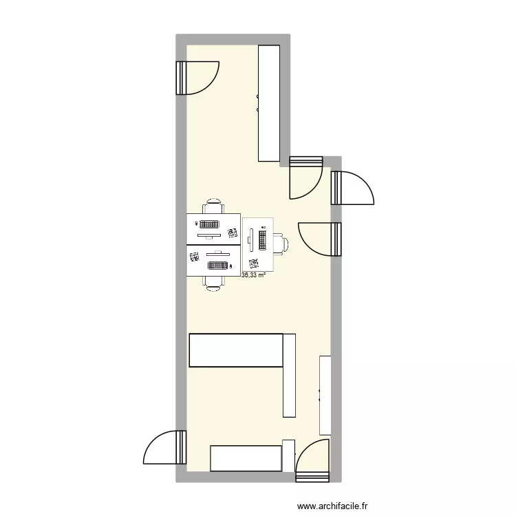 Option 2. Plan de 1  et 36 m²
