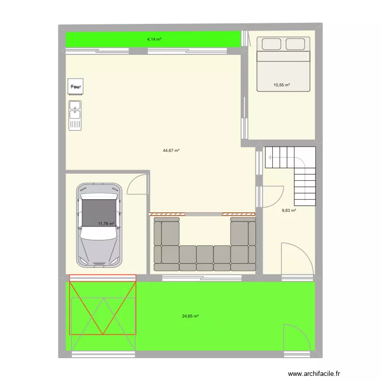 MAISON TERAASE 1ER ESSAI. Plan de 6 et 105 m² MAISON TERAASE 1ER ESSAI. Plan de 6 et 105 m²