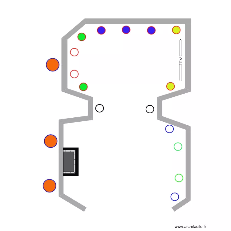 pièce bas eric et Catherine. Plan de pièce bas eric et Catherine. Plan de