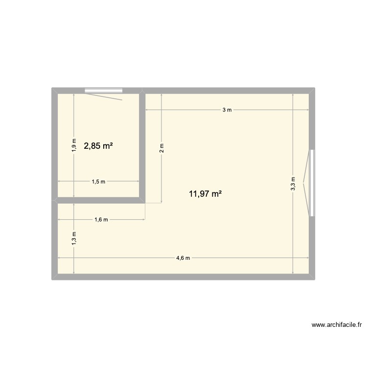 Suite parentale. Plan de 0 pièce et 0 m2