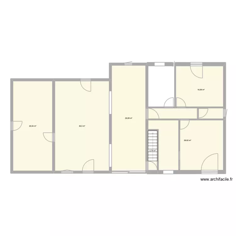 Maison variante B. Plan de 6 Pièces et 138 m² Maison variante B. Plan de 6 Pièces et 138 m²