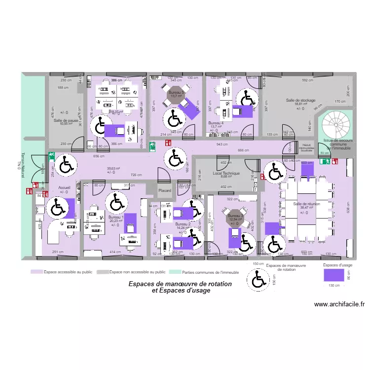 WIMOOV BORDEAUX APRÈS AMÉNAGEMENTS ESP ROT USAG. Plan de WIMOOV BORDEAUX APRÈS AMÉNAGEMENTS ESP ROT USAG. Plan de