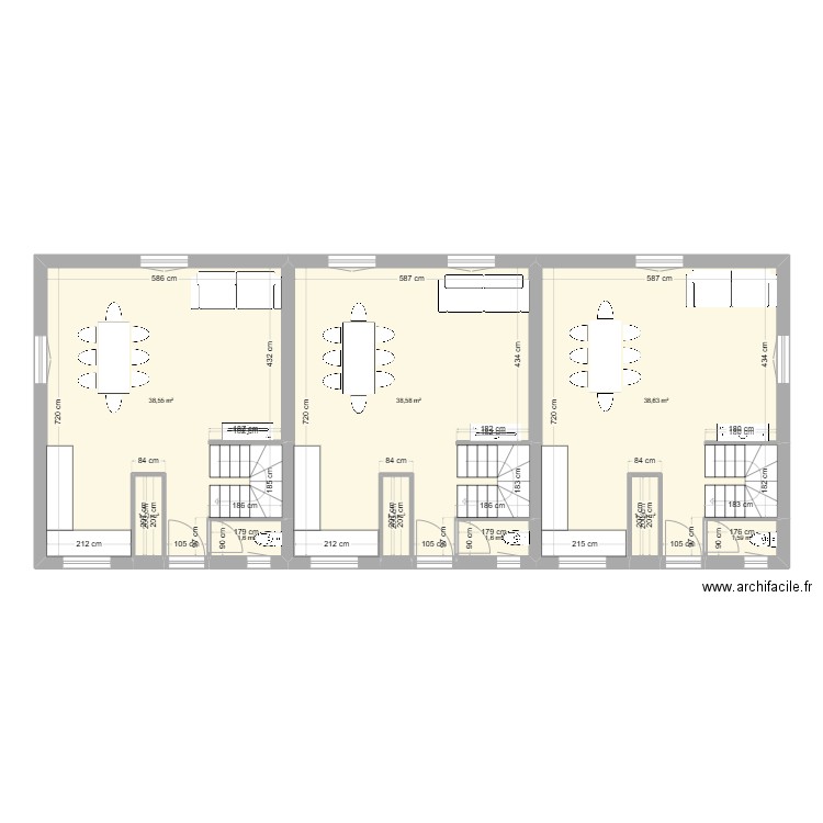 cucuron rdc. Plan de 9 pièces et 125 m2