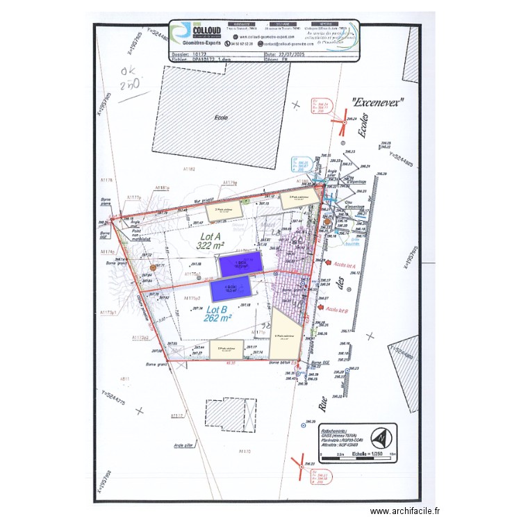PARKING 17. Plan de 6 pièces et 105 m2