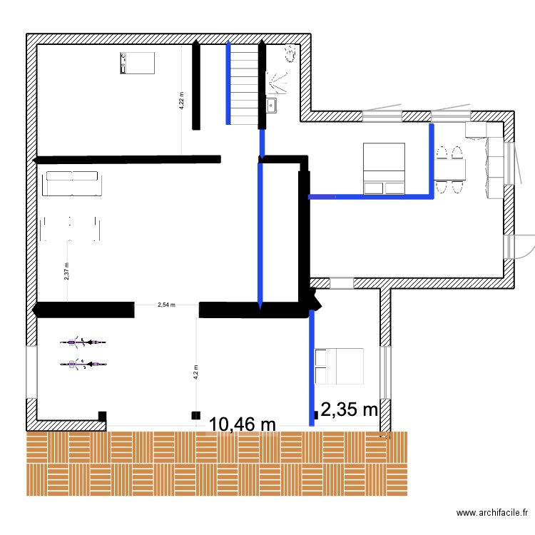 rdj. Plan de 0 pièce et 0 m2