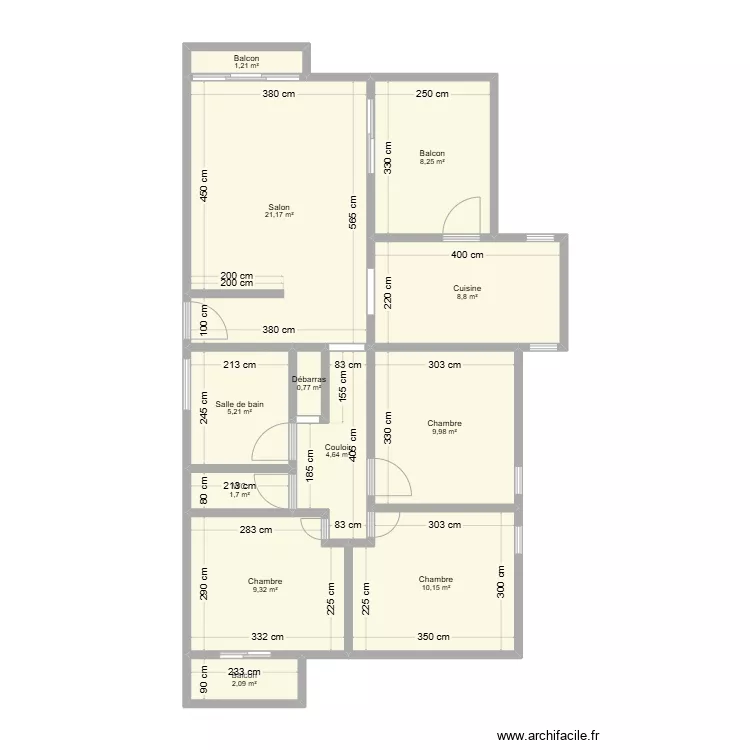 Résidence Courbaril Appt C17. Plan de Résidence Courbaril Appt C17. Plan de