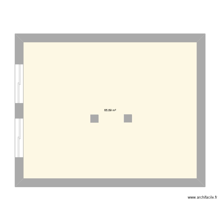 Les parc de grigy rdc. Plan de 1 pièce et 66 m2