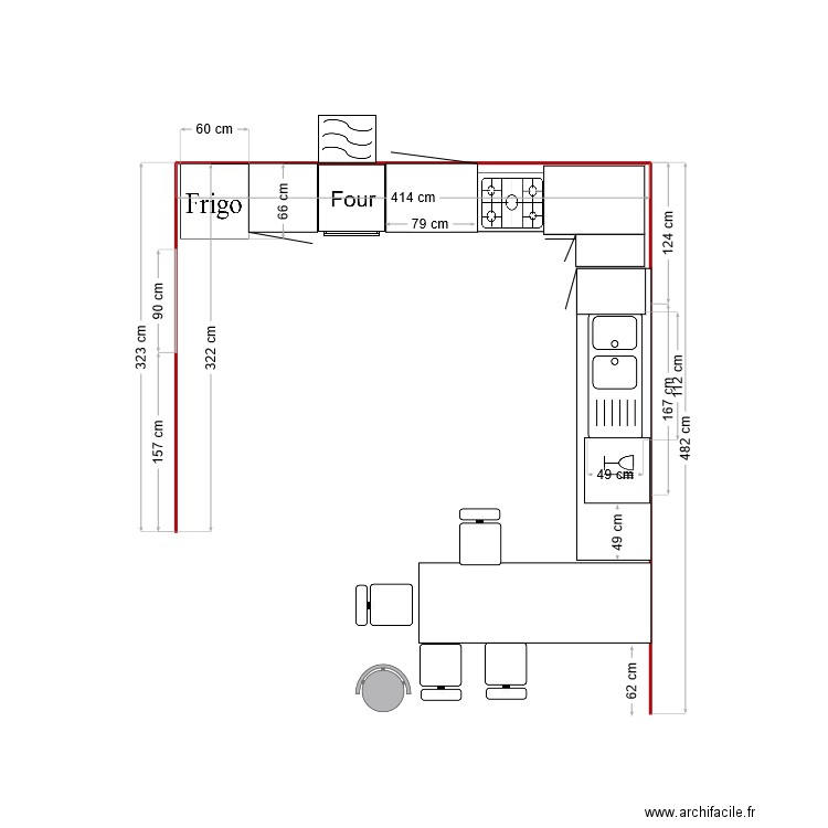 Cuisine 2024 avril. Plan de 0 pièce et 0 m2