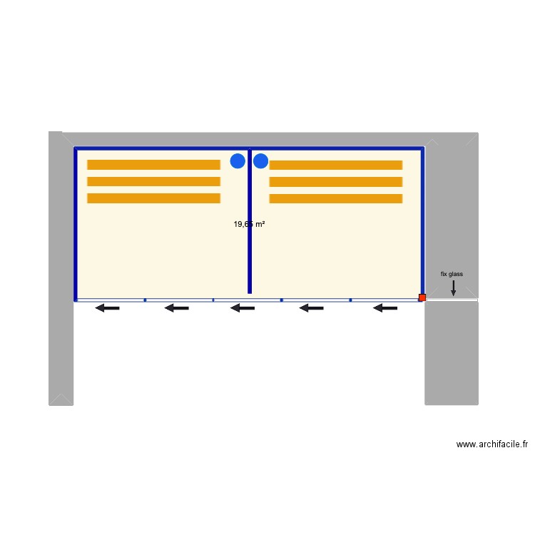 WALLACE - TRAVANCO DE LAGOA. Plan de 3 pièces et 23 m2