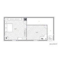 Etage chez Chloé / chambre Mathis+bureau