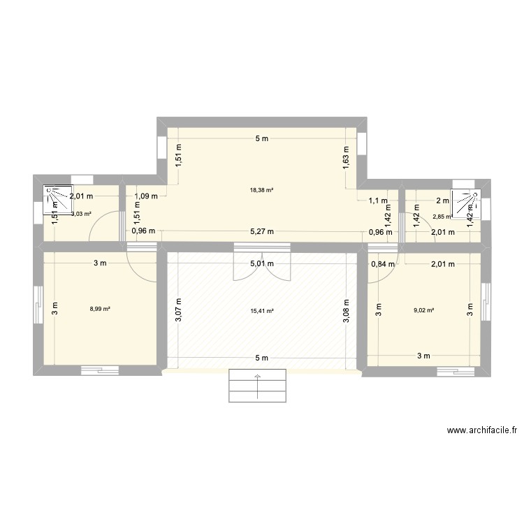 TIZFRIT HOME. Plan de 6 pièces et 58 m2