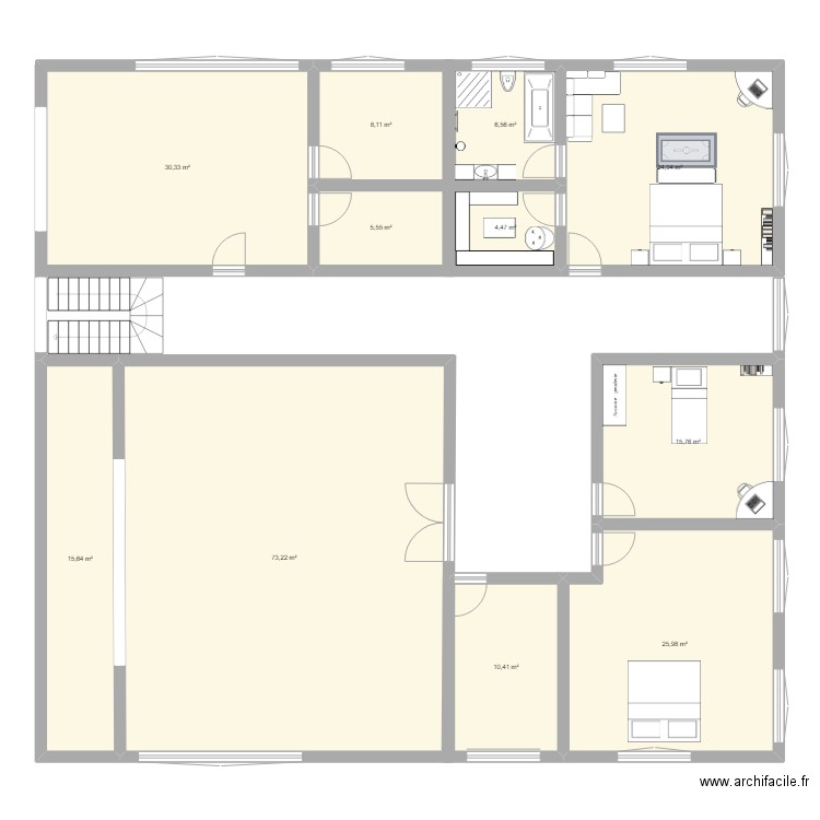 Chambre 1. Plan de 0 pièce et 0 m2