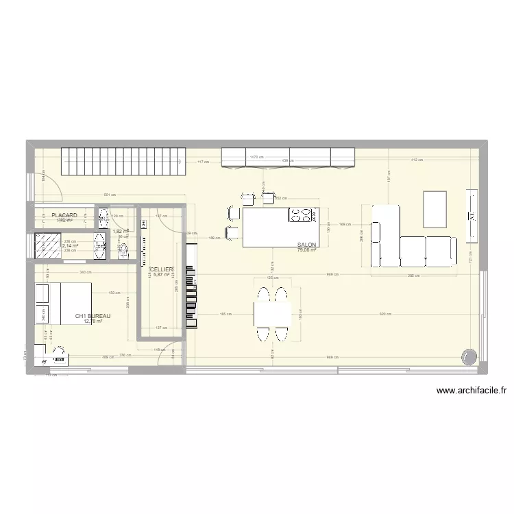 SALAZAR amanda et cyril 1er etage. Plan de 