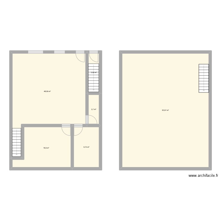 SAINT HUBERT 2. Plan de 6 pièces et 162 m2