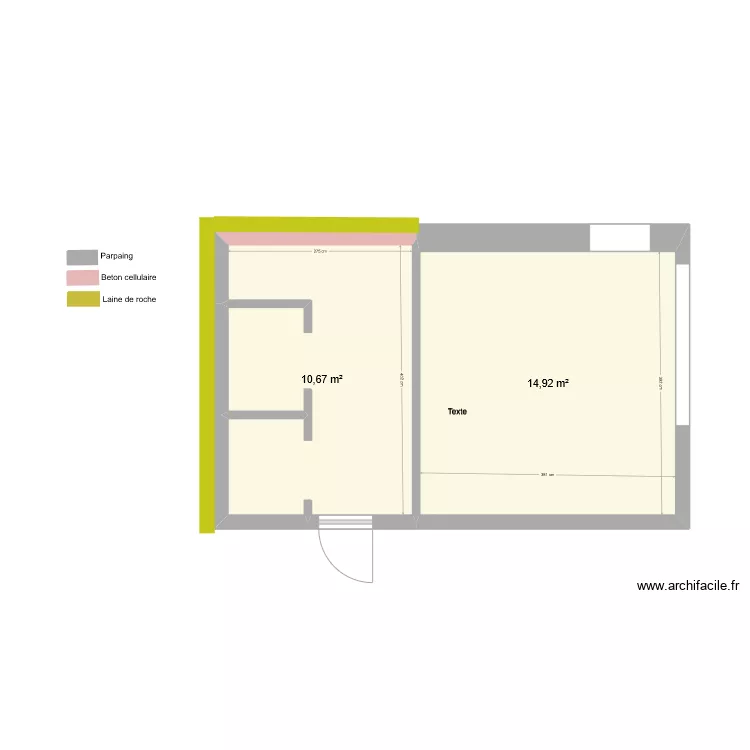 Buanderie Annexe. Plan de 