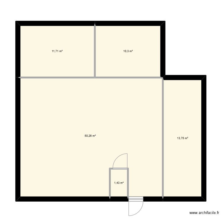 maison en paille. Plan de 5 pièces et 87 m2
