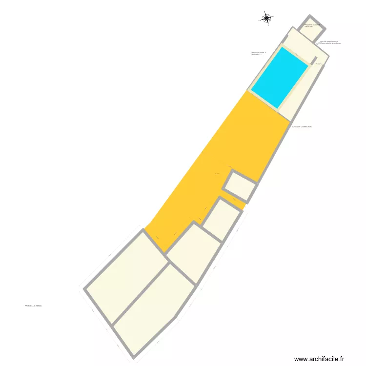 Piscine Valady. Plan de 