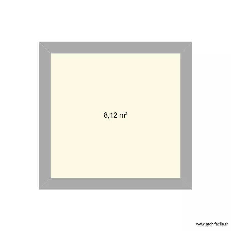 Garage + 1er étage. Plan de 1 pièce et 8 m² Garage + 1er étage. Plan de 1 pièce et 8 m²