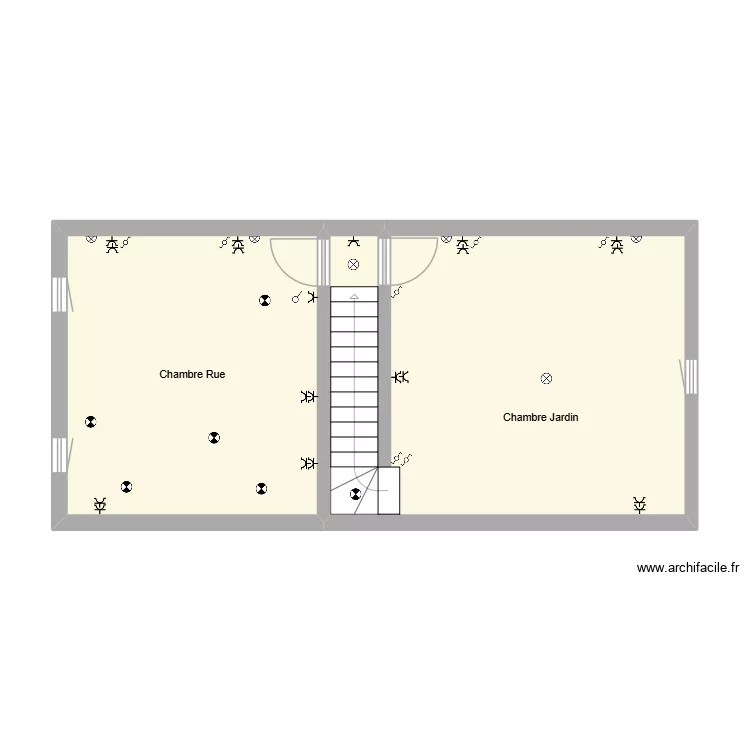Chambres. Plan de 2 et 48 m² Chambres. Plan de 2 et 48 m²
