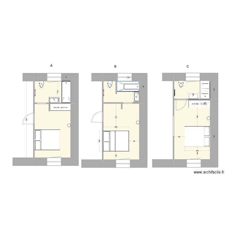 SDeau 2 Esba V1. Plan de 6 pièces et 51 m2