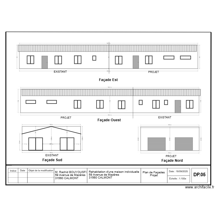 calmont etat futur DP5. Plan de 0 pièce et 0 m2