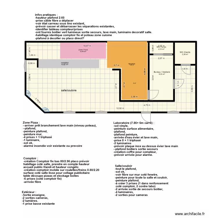 pdc def 2 cotes murs details 2. Plan de 4 pièces et 83 m² pdc def 2 cotes murs details 2. Plan de 4 pièces et 83 m²
