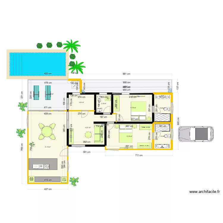 Martine Ott plan 2 cuisine ext. Plan de 