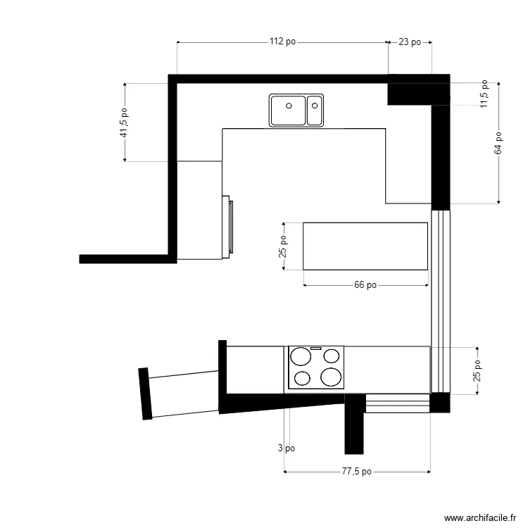 lise cloutier comptoir. Plan de 