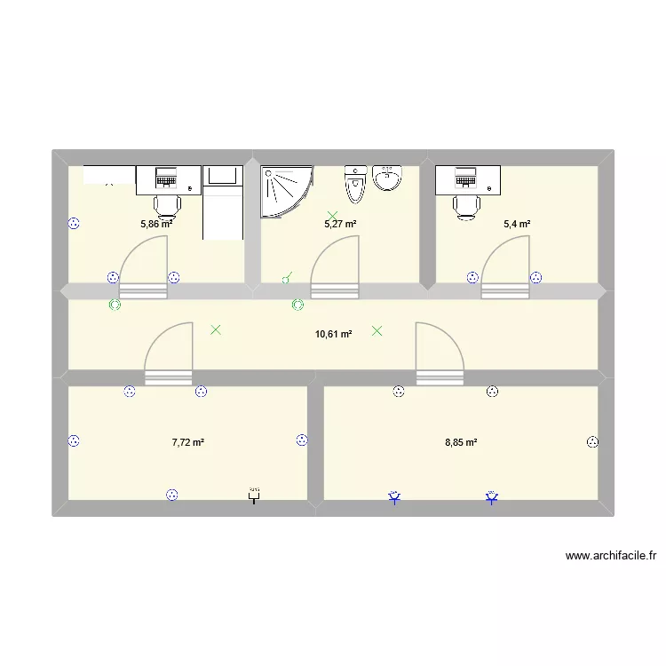 SHEMA VILLA. Plan de 6 et 44 m² SHEMA VILLA. Plan de 6 et 44 m²