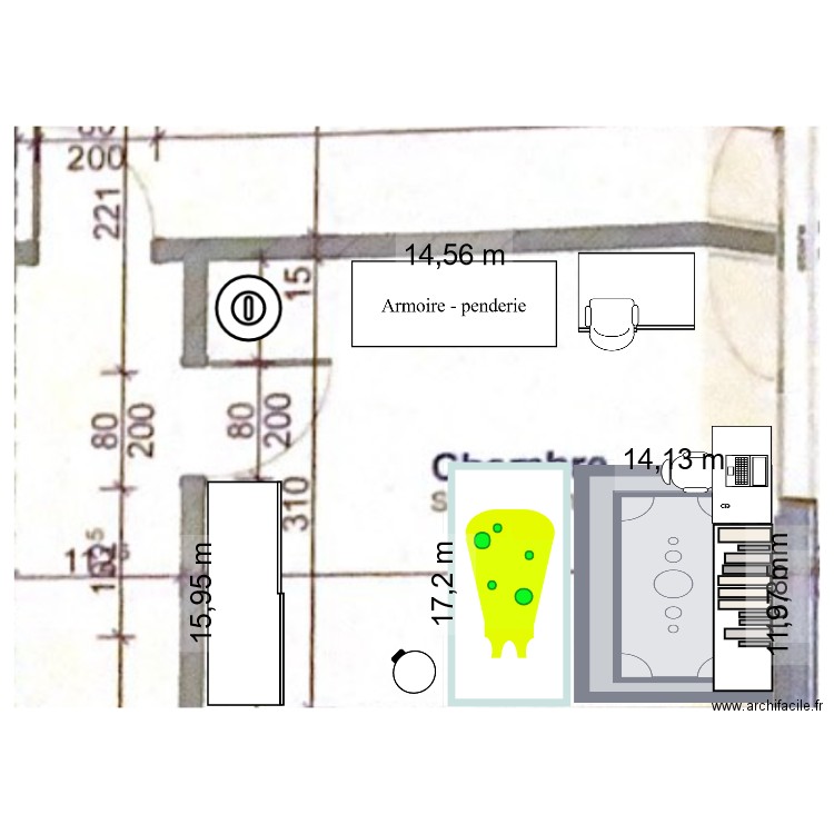 Chambre Jaina dès 2 ans MODIF. Plan de 0 pièce et 0 m2