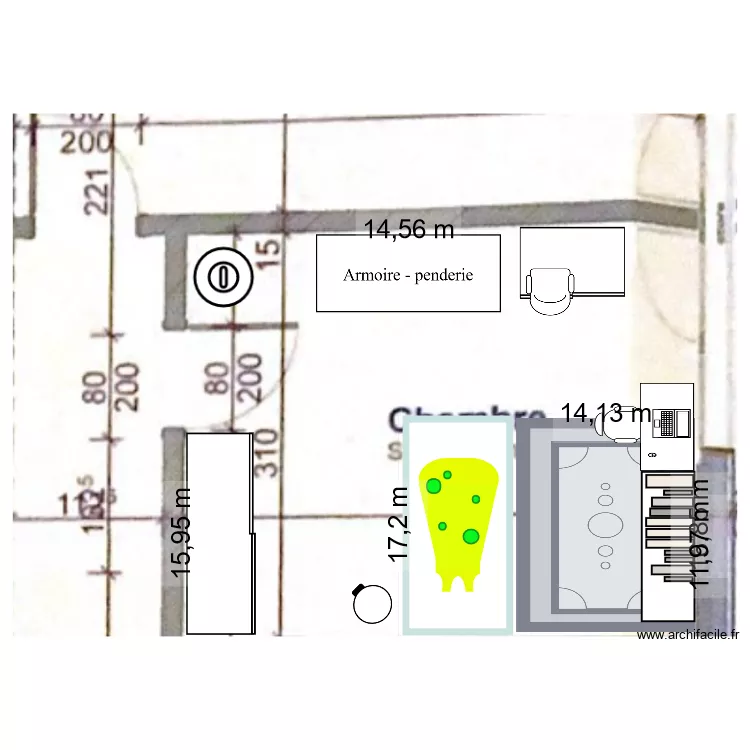 Chambre Jaina dès 2 ans MODIF. Plan de Chambre Jaina dès 2 ans MODIF. Plan de