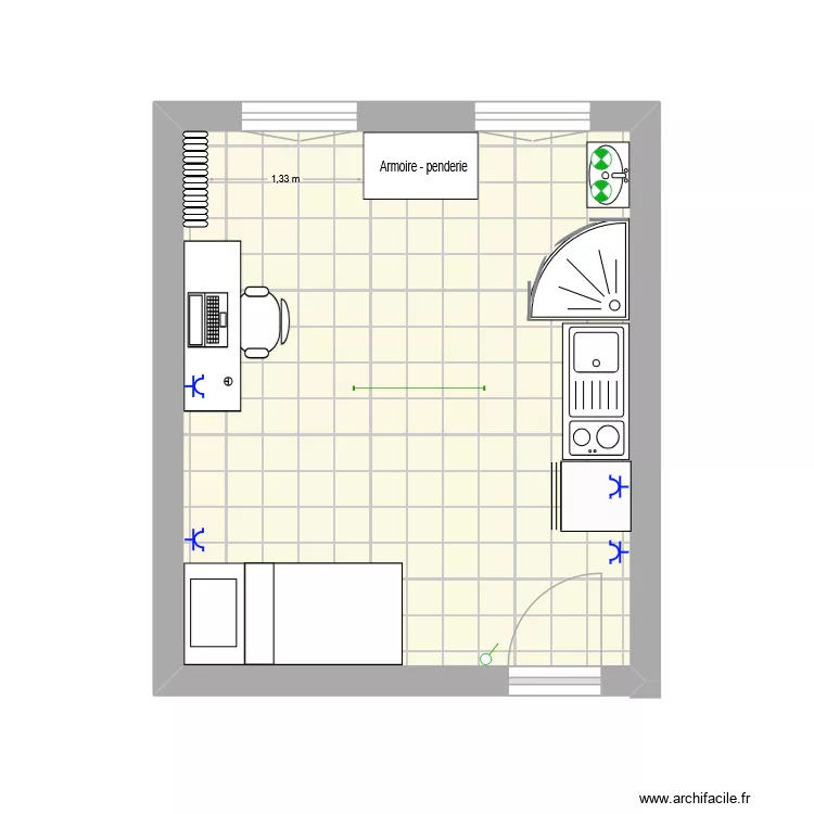 KOT 9. Plan de 1 et 18 m² KOT 9. Plan de 1 et 18 m²