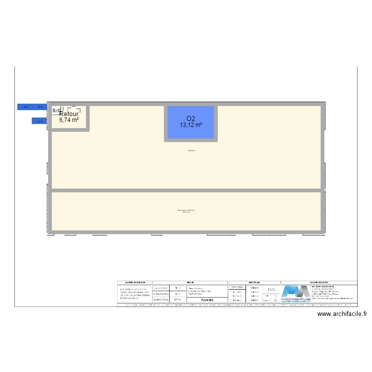 Landaul. Plan de 4 pièces et 271 m2