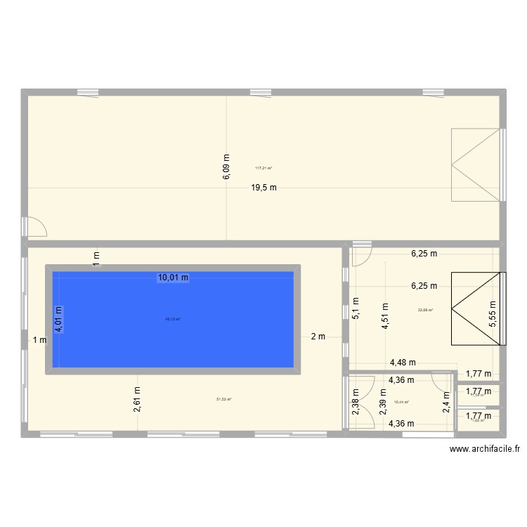 suite diesen. Plan de 8 pièces et 430 m2