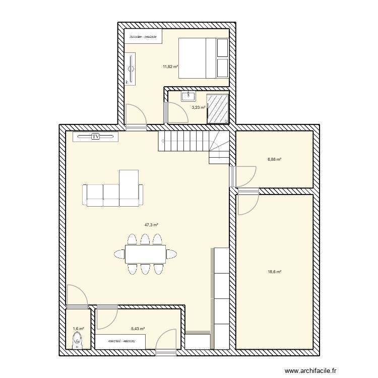 NDV Etage. Plan de 0 pièce et 0 m2