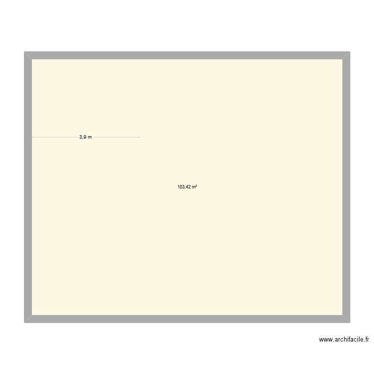 Bureau aff. Plan de 1 pièce et 103 m2