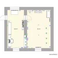 Bureau + sdd + chambre