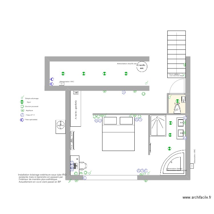 Bandol G. Plan de 1 pièce et 1 m2