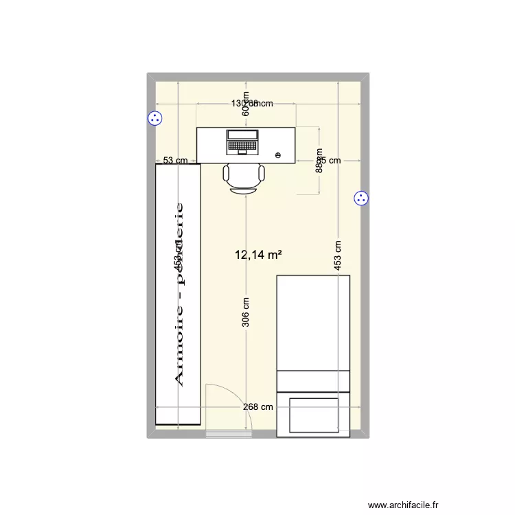 Chambre Rafaelle. Plan de 