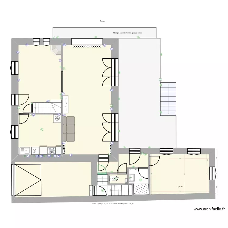 ELEC_Projet_RDF_RDC sans escalier externe SS_Révision_4.1. Plan de 9 Pièces et 124 m² ELEC_Projet_RDF_RDC sans escalier externe SS_Révision_4.1. Plan de 9 Pièces et 124 m²