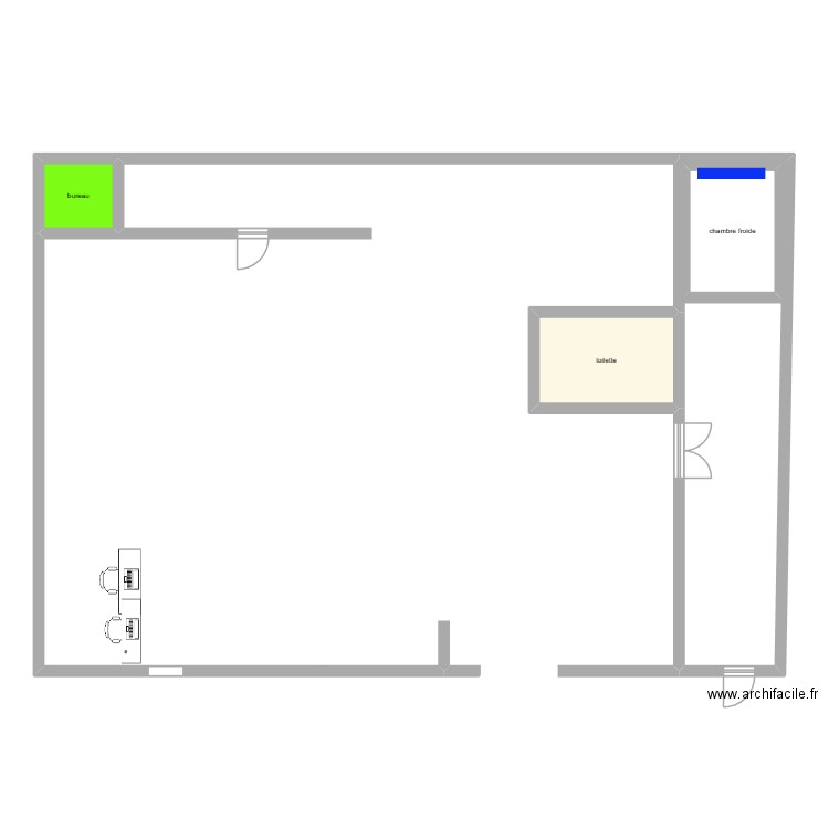 plan carrfour. Plan de 4 pièces et 49 m2